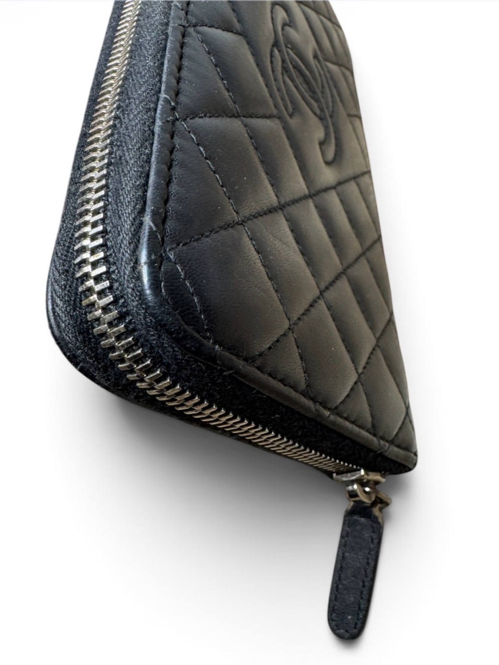 Chanel Matelassé Lambskin Leather Long Wallet Black - Picture 12 of 16